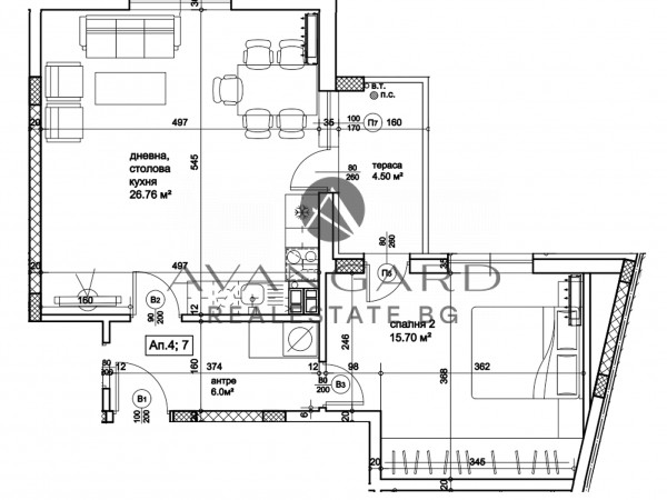 2-стаен апартамент